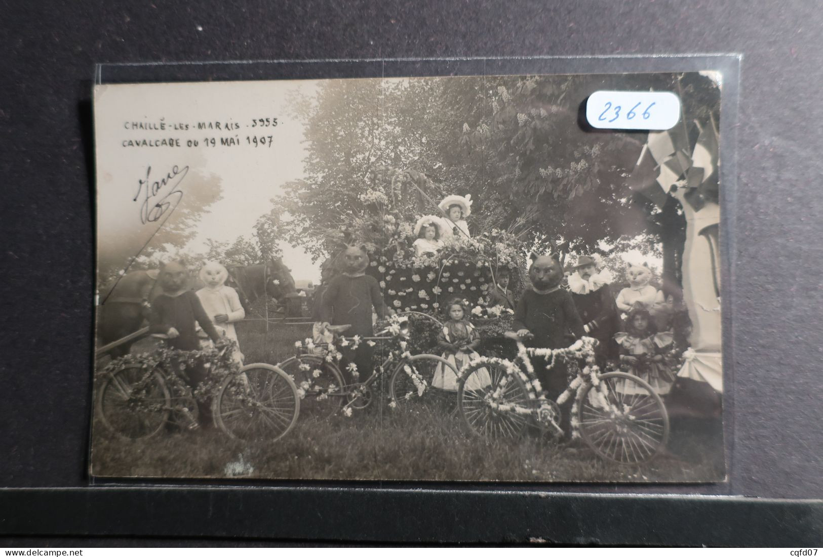 Carte Photo 2366 Chaillé Les Marais Cavalcade 1907 - Chaille Les Marais