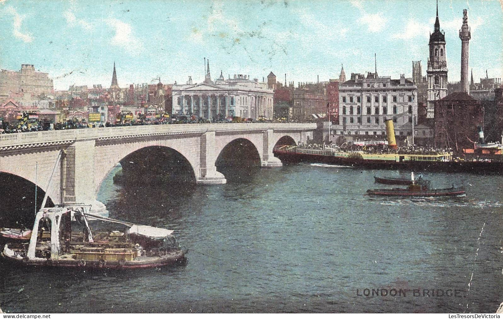 ROYAUME-UNI - London Bridge - Vue Panoramique D'un Pont - Des Bateaux - Carte Postale Ancienne - Sonstige & Ohne Zuordnung