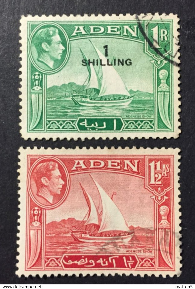 1939 - 1951 Aden - King George VI - Adenese Dhow - Used - Aden (1854-1963)