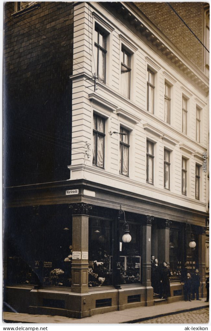 Jever Geschäft - Marienstraße Privatfoto Ansichtskarte 1918 - Jever