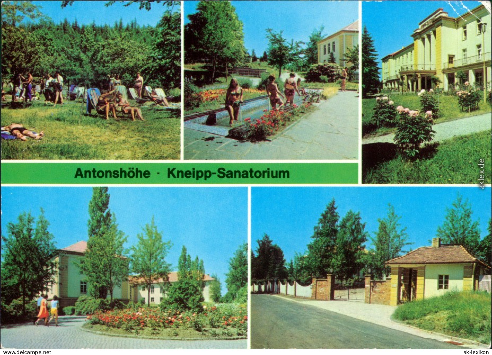 Antonshöhe-Breitenbrunn (Erzgebirge) Mehrbild: Antonshöhe Kneipp-Sanatorium 1983 - Breitenbrunn