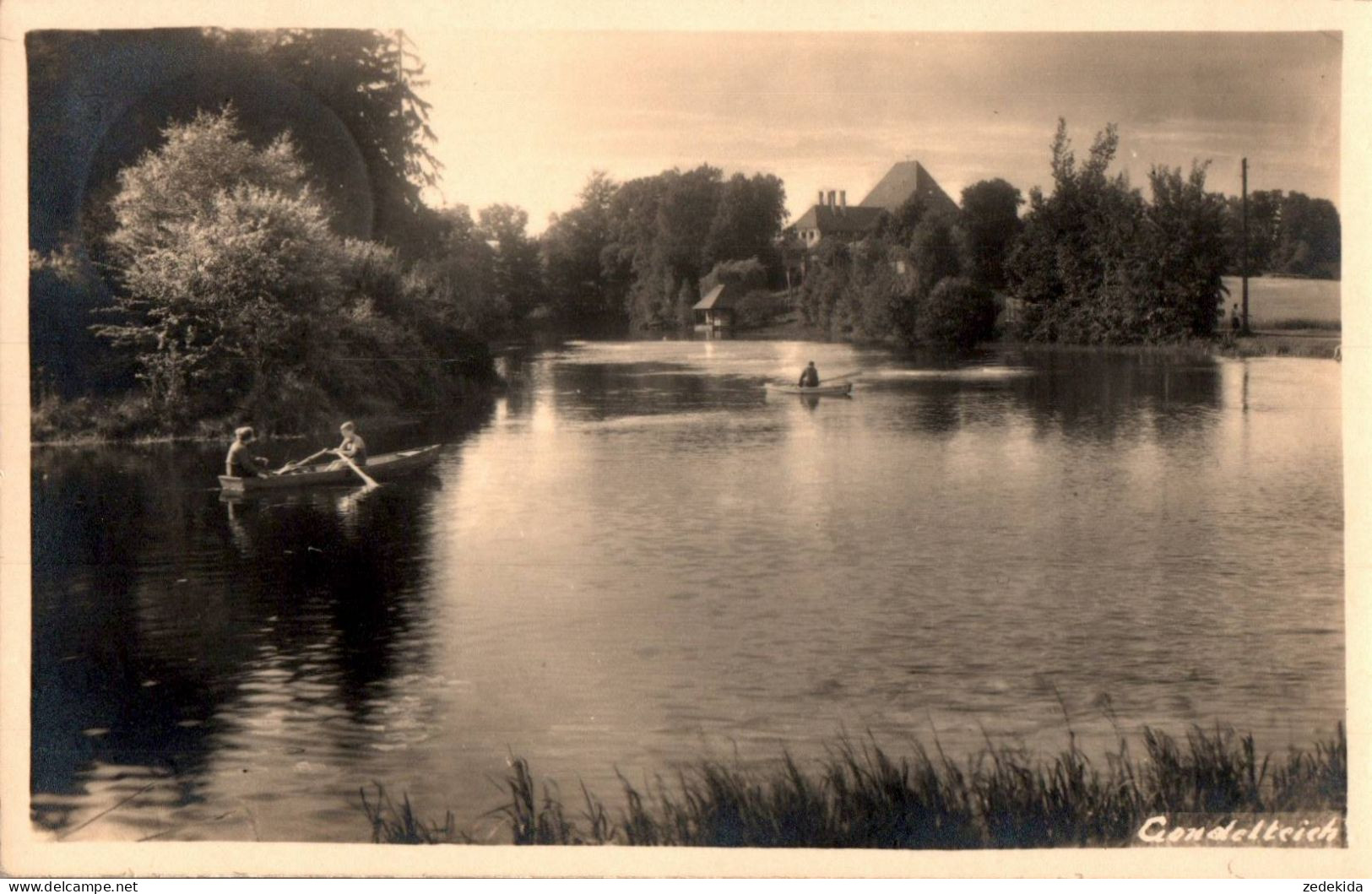 H0777 - Grillenburg (Tharandt) - Gondelteich - H. Schönbach Handabzug - Tharandt