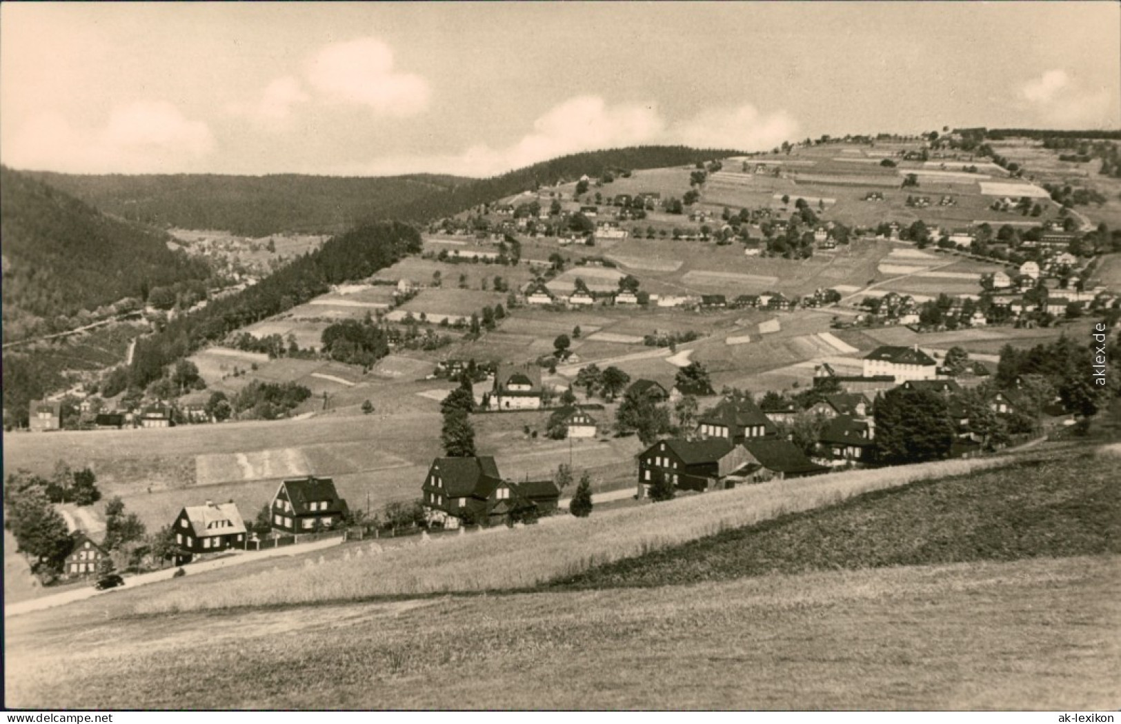 Ansichtskarte Sachsenberg-Georgenthal-Klingenthal Blick Auf Den Ort 1959 - Klingenthal