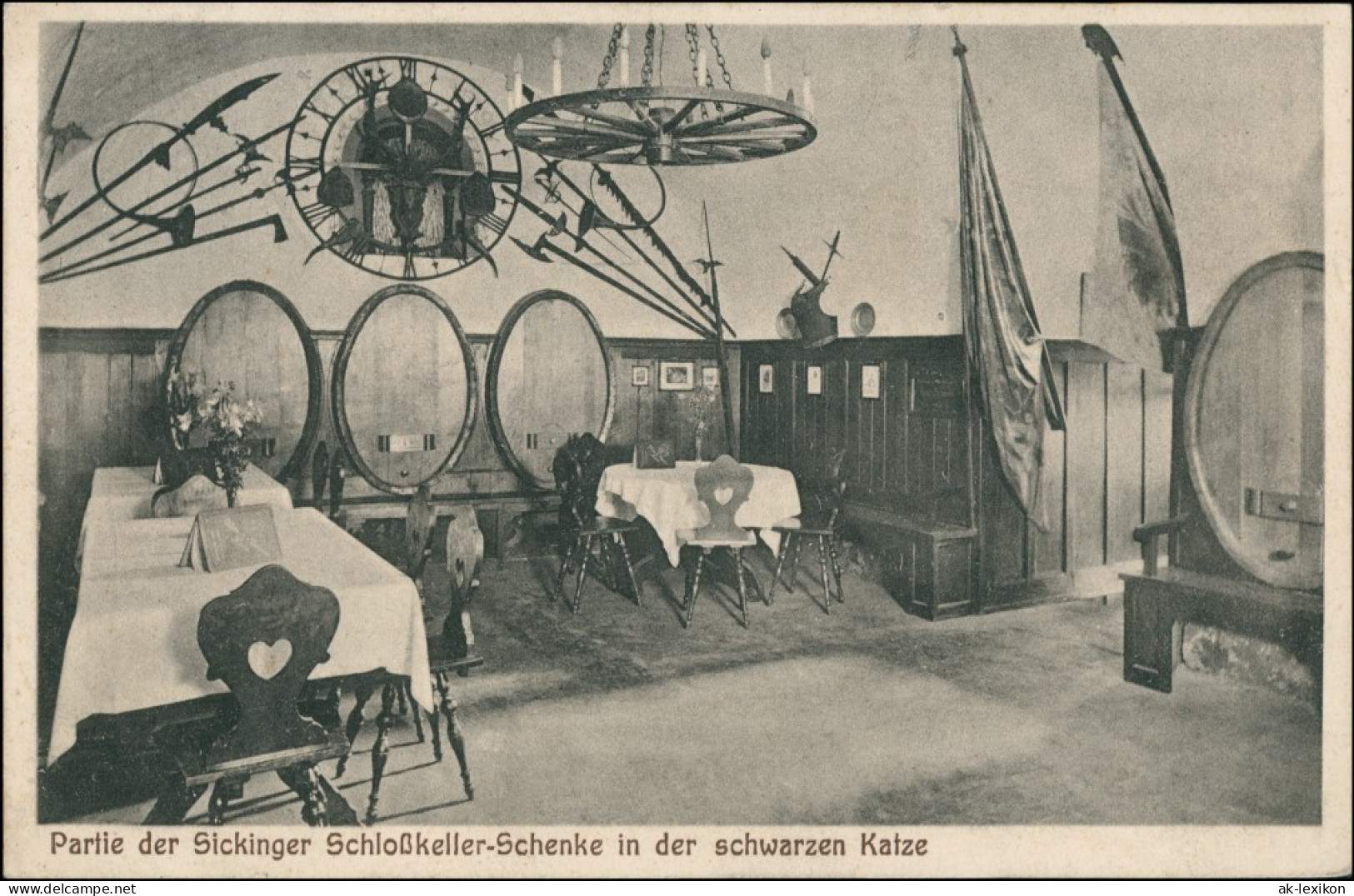 Bad Münster Am Stein-Ebernburg Partie Der Sickkinger Schlosskeller Schenke 1924  - Bad Muenster A. Stein - Ebernburg