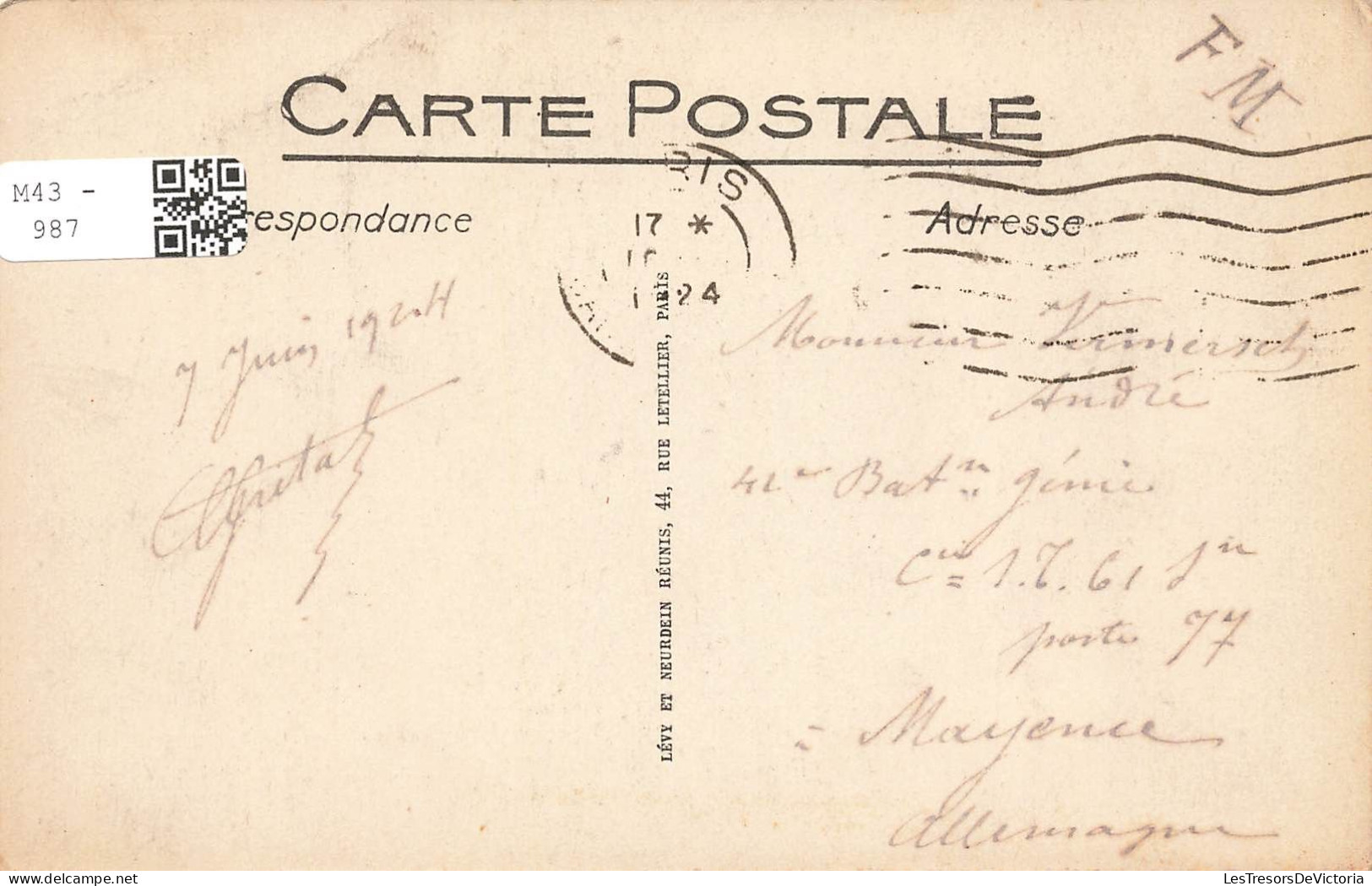 FRANCE - Paris - La Fontaine Saint Michel - Carte Postale Ancienne - Sonstige Sehenswürdigkeiten