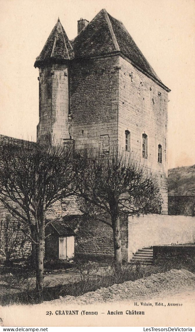 FRANCE - Cravant (Yonne) - Vue Générale à L'extérieur Sur L'ancien Château - Carte Postale Ancienne - Auxerre