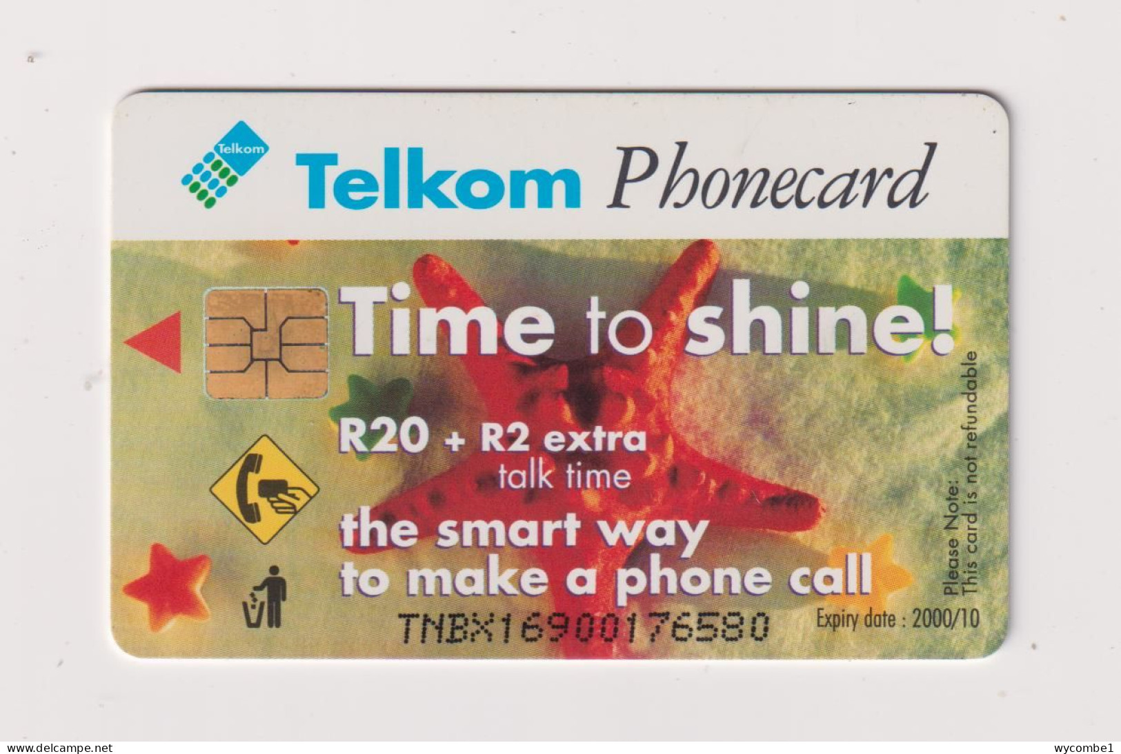 SOUTH AFRICA  -  Time To Shine Chip Phonecard - Afrique Du Sud