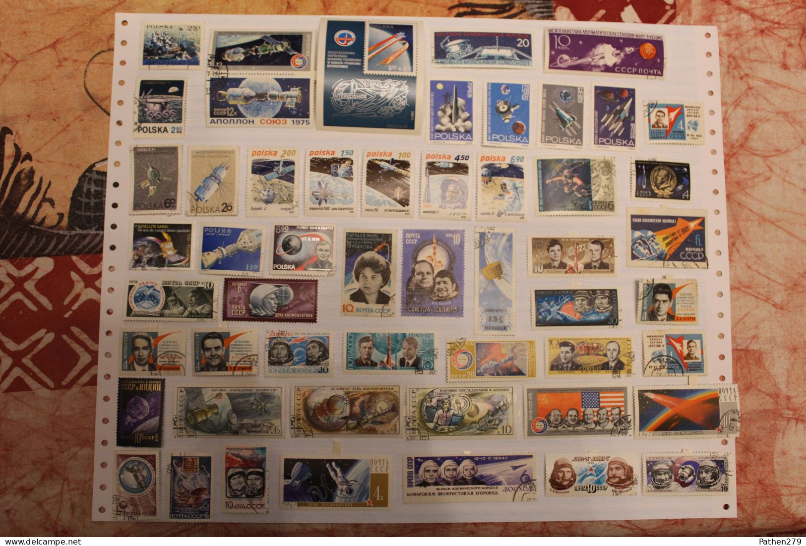 Lot De 53 Timbres Thème ESPACE Et SATELLITES - état Et Provenance Divers - Other & Unclassified