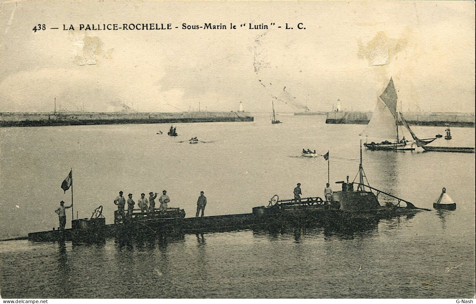 CPA Marine - La Pallice-Rochelle - Sous-Marin Le Lutin - Sous-marins