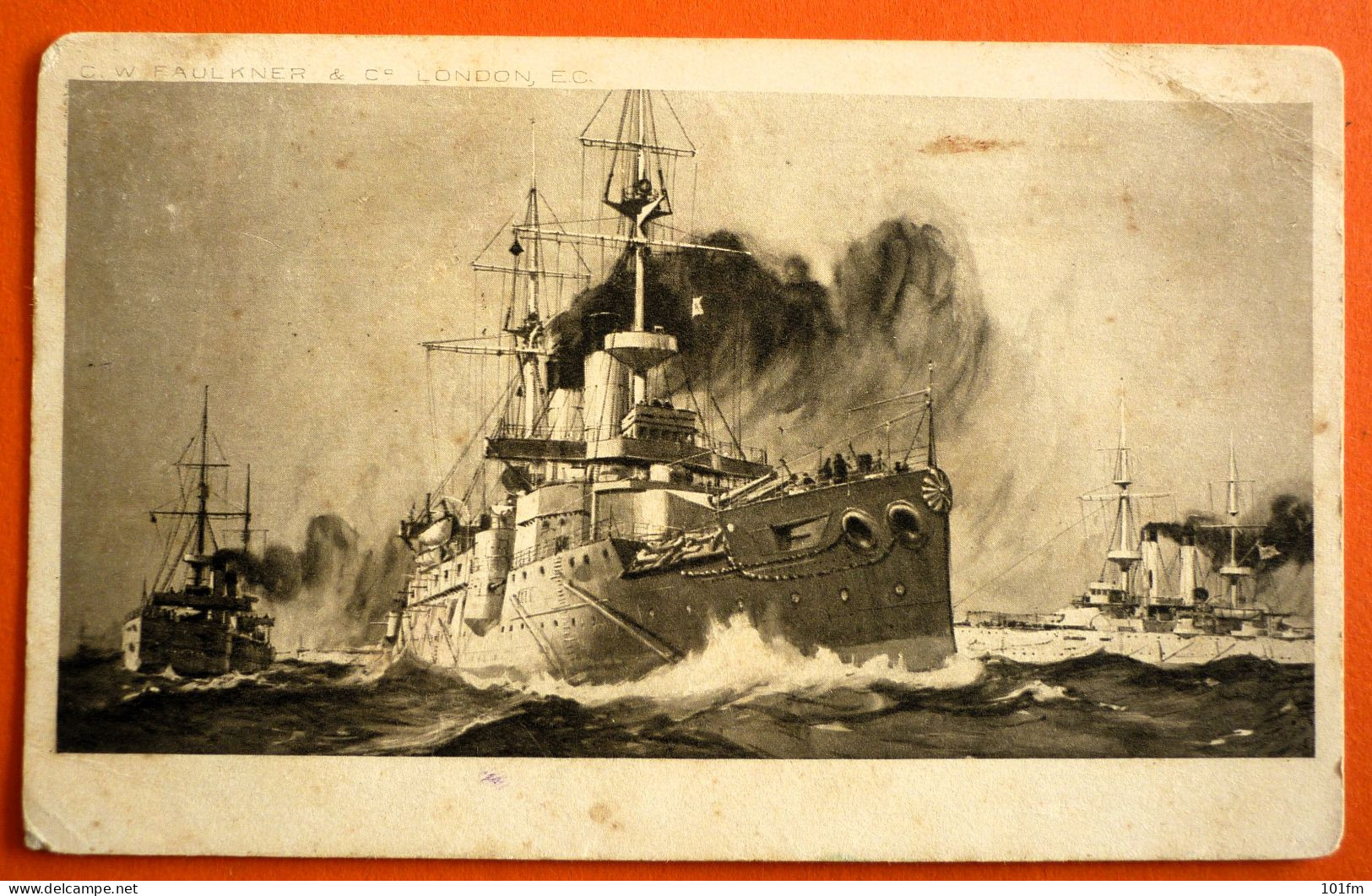 UNKNOWN BRITISH WARSHIPS, INTERESTED TEXT ON BACK, SENT FROM NEW SOUTH WELS - Warships
