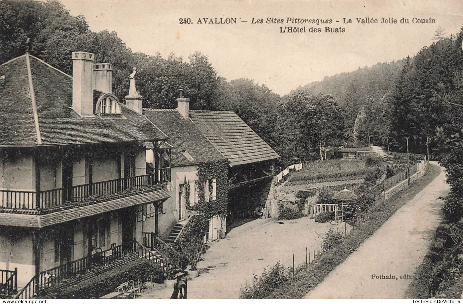 FRANCE - Avallon - Les Sites Pittoresques - La Vallée Jolie Du Cousin - L'hôtel Des Ruats - Carte Postale Ancienne - Avallon