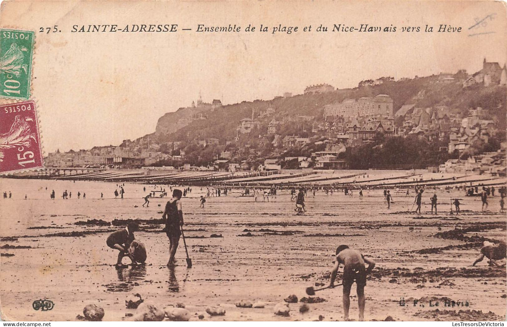 FRANCE - Sainte Adresse - Ensemble De La Plage Et Du Nice-Havrais Vers La Hève - Carte Postale Ancienne - Sainte Adresse