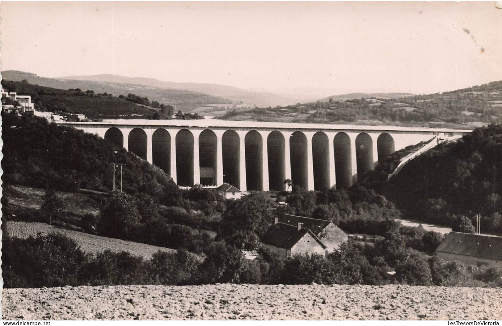 FRANCE - Barrage De Pannesiere - Chaumard Nièvre - Vue Générale Du Barrage - Carte Postale Ancienne - Chateau Chinon