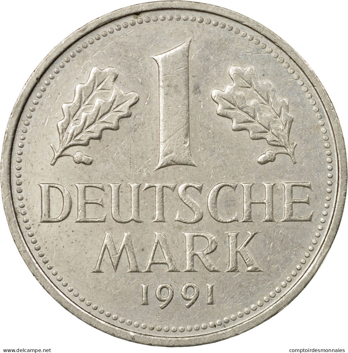 Monnaie, République Fédérale Allemande, Mark, 1991, Stuttgart, TTB - 1 Marco