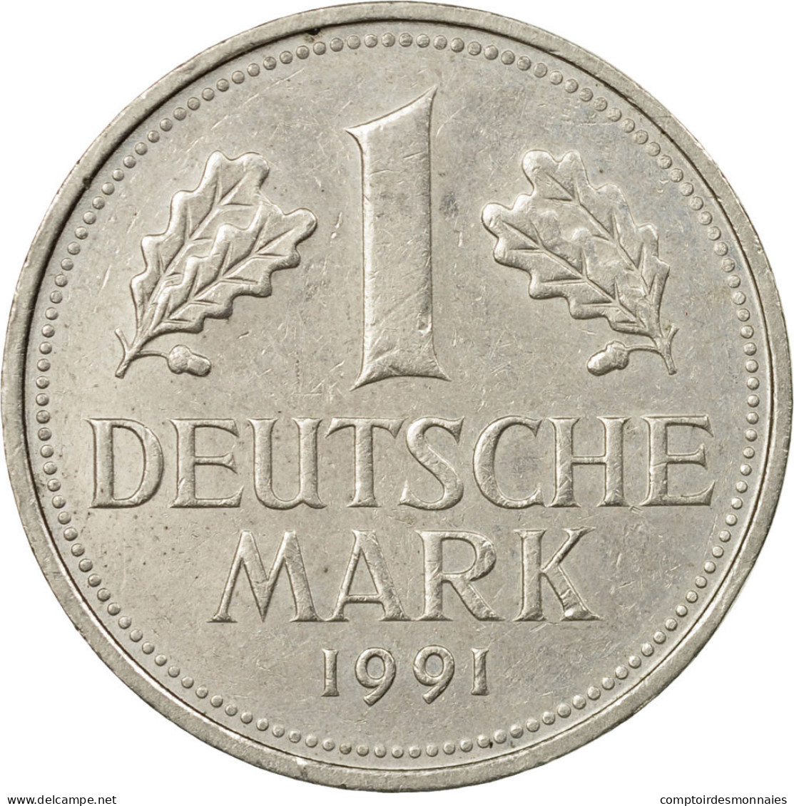 Monnaie, République Fédérale Allemande, Mark, 1991, Stuttgart, TTB - 1 Mark
