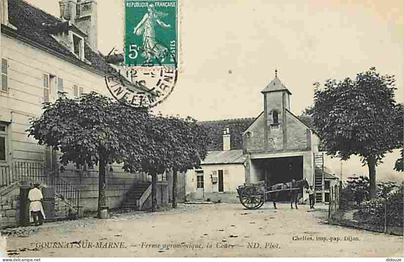 93 - Gournay Sur Marne - Ferme Agronomique - Animée - Coin Inférieur Gauche Abimé - CPA - Voir Scans Recto-Verso - Gournay Sur Marne