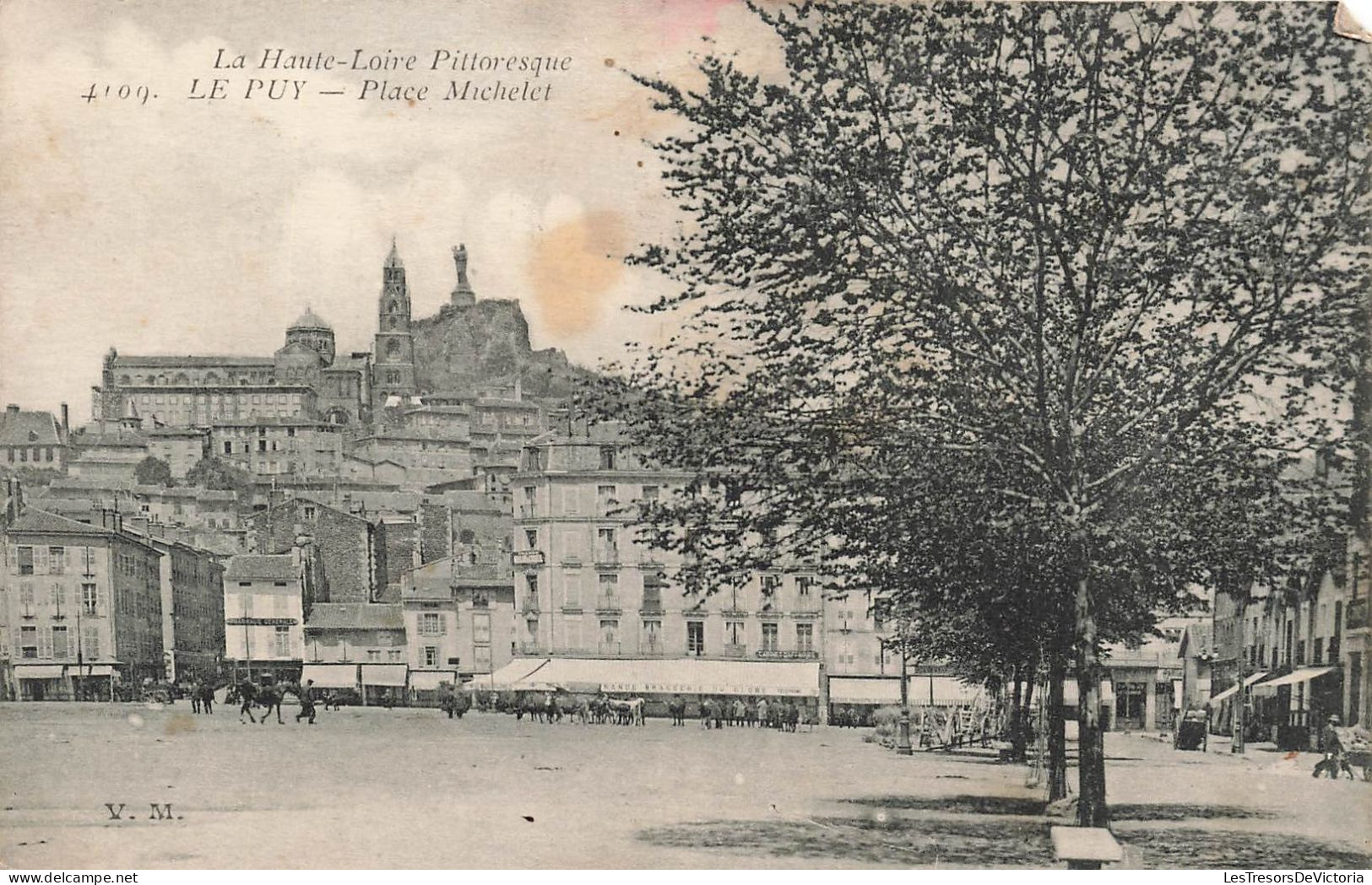 FRANCE - Le Puy - Vue Sur La Place Michelet - La Haute Loire Pittoresque - Carte Postale Ancienne - Le Puy En Velay