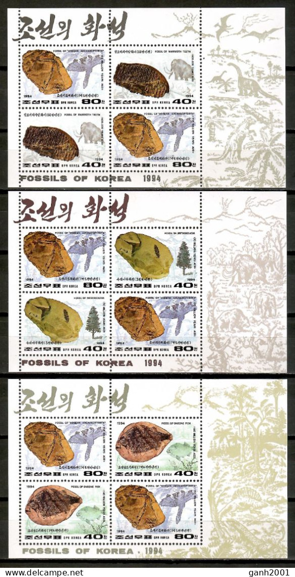 Korea 1994 Corea / Fossils MNH Fósiles Fossil / Lu23  7-33 - Fossielen