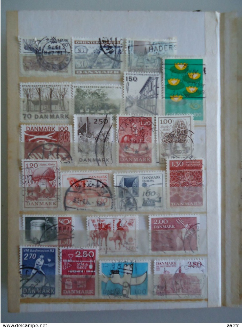 Scandinavie - 436 timbres dans un album - Aland, Danemark, Groenland, Féroé, Finlande, Norvège, Suède