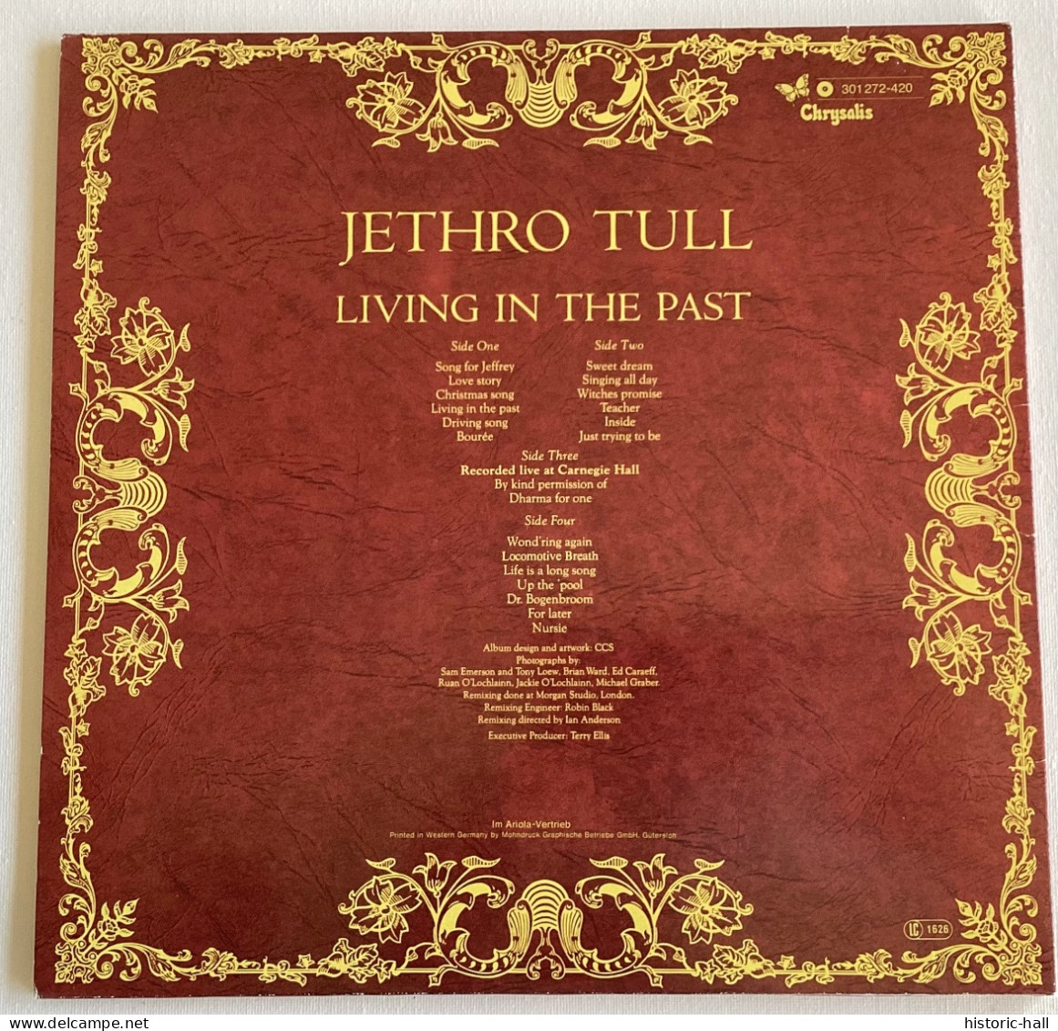 JETHRO TULL - Living In The Past - 2 LP - 1972/? - German  Press - Rock