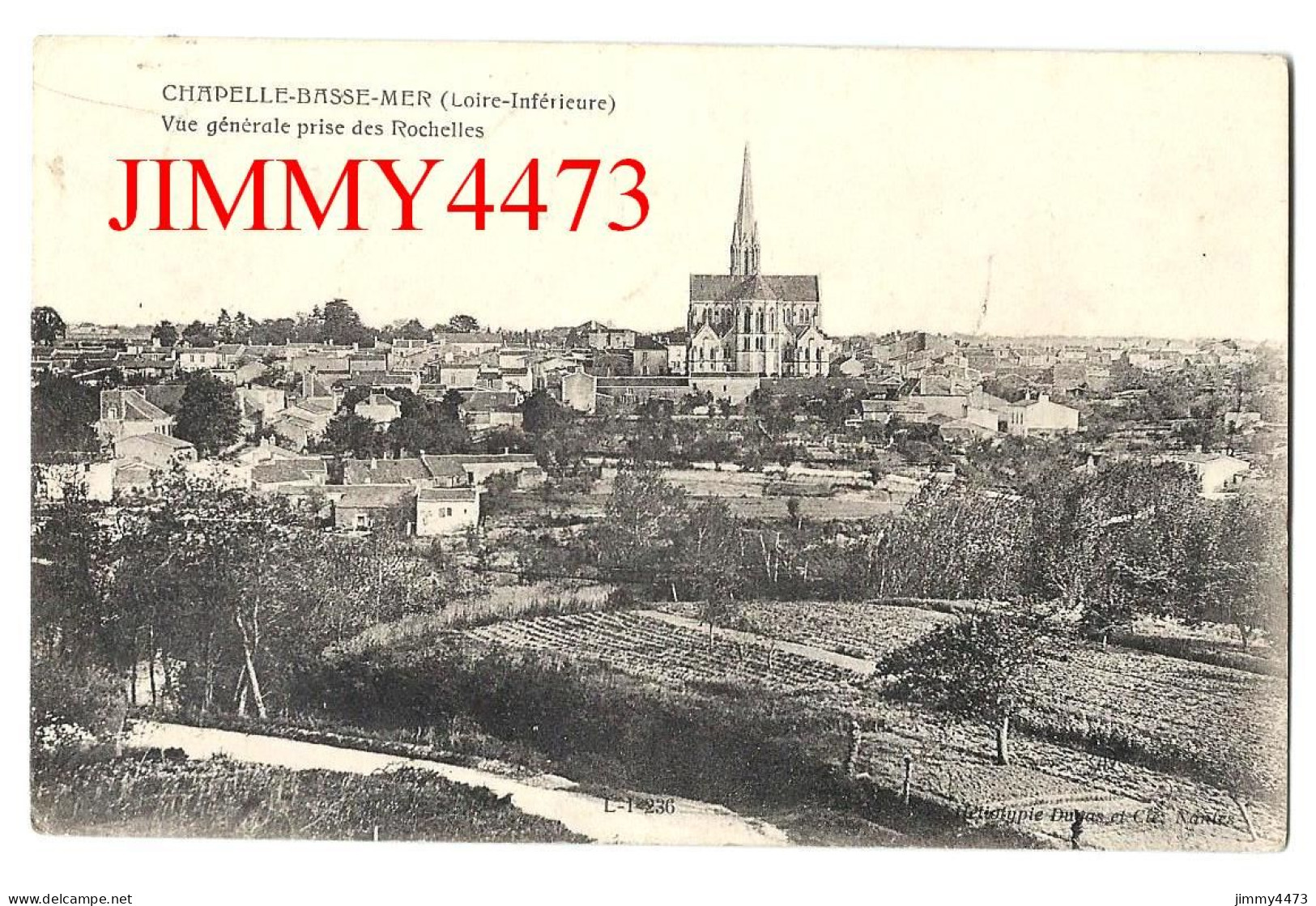 CPA - LA CHAPELLE-BASSE-MER (Loire-Inf.) Vue Générale Prise Des Rochelles - Phot. Dugas Et Cie - La Chapelle Basse-Mer