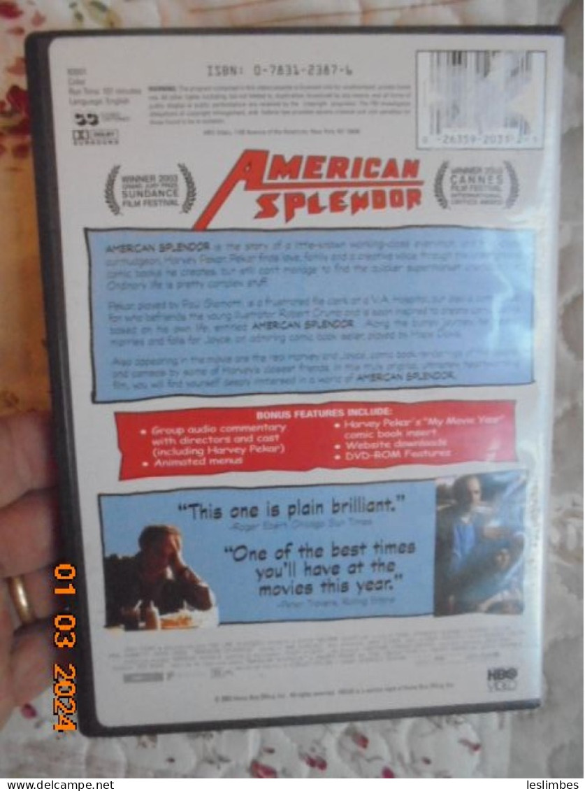 American Splendor -  [DVD] [Region 1] [US Import] [NTSC] Robert Pulcini - Drame