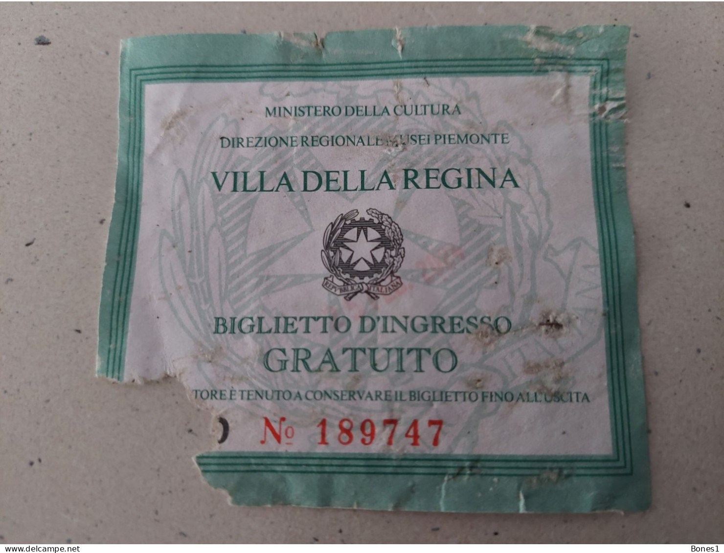 Italy Torino Ticket To Villa Dela Regina  Museum 2024 - Biglietti D'ingresso