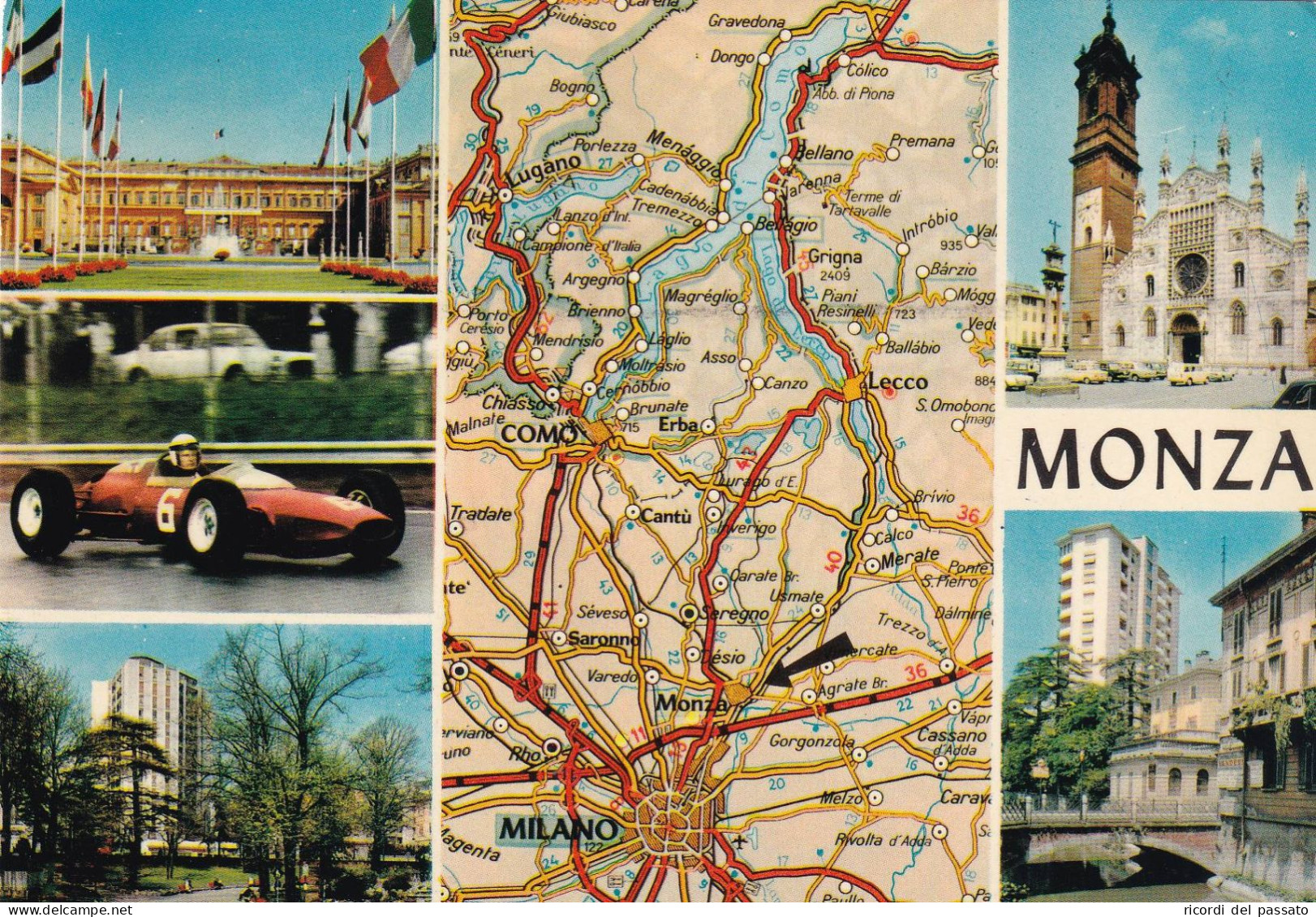 Cartolina Monza - Vedutine - Monza