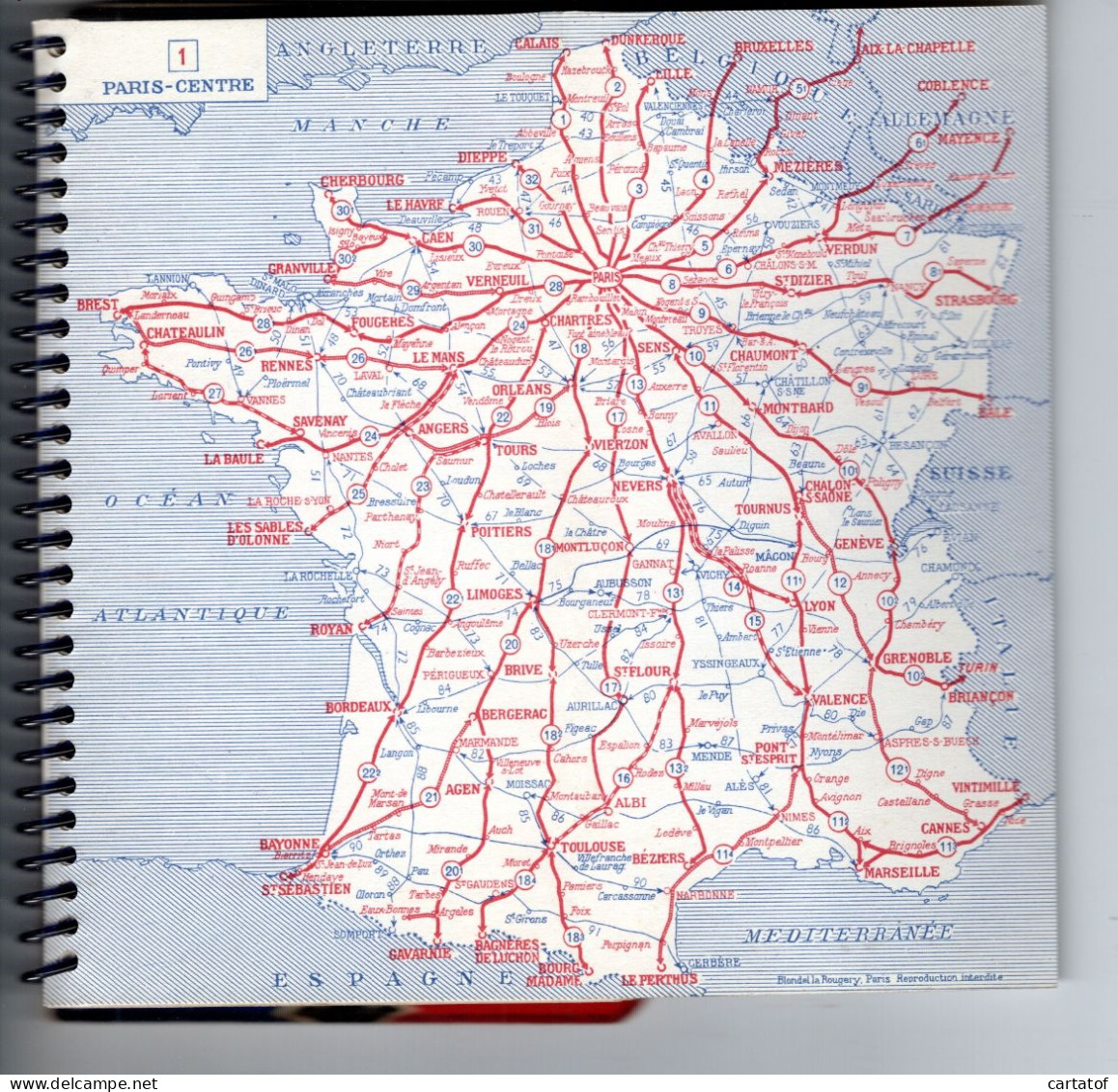 LES GRANDES ROUTES DE France . Guide Offert Par La B.N.C.I. - Mapas/Atlas