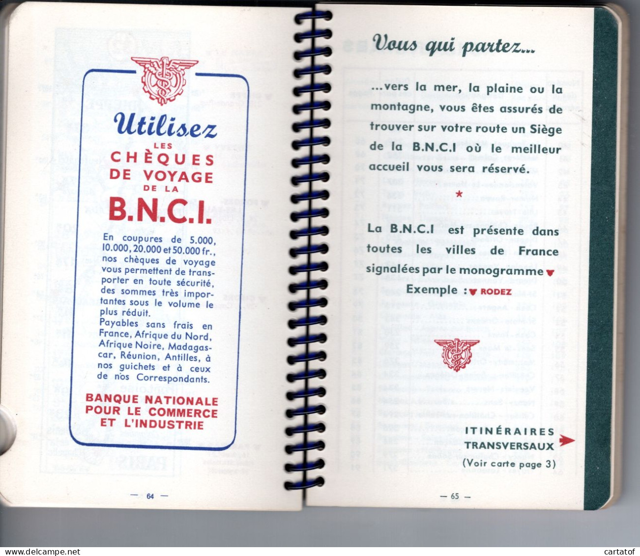 LES GRANDES ROUTES DE France . Guide Offert Par La B.N.C.I. - Cartes/Atlas