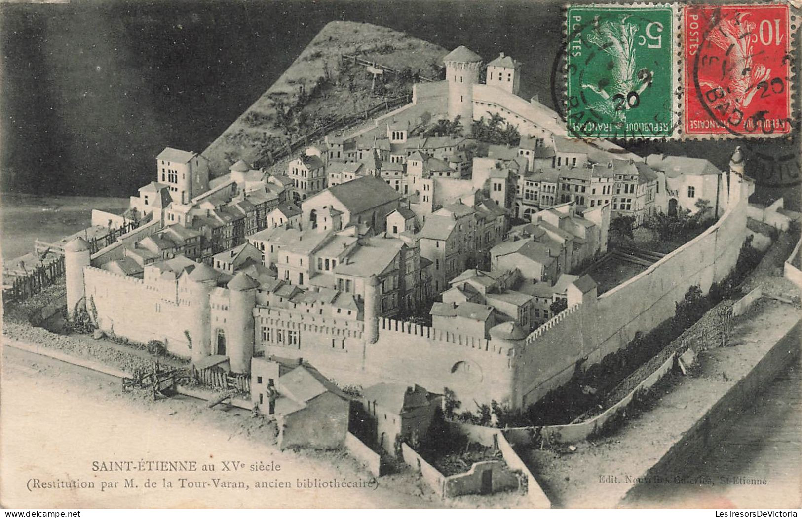 FRANCE - Saint Etienne - Vue Générale De La Ville Au XVème Siècle - Carte Postale Ancienne - Saint Etienne