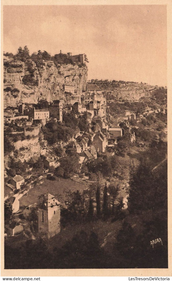 FRANCE - Rocamadour - Vue Prise De La Route De Cahors - Carte Postale Ancienne - Rocamadour