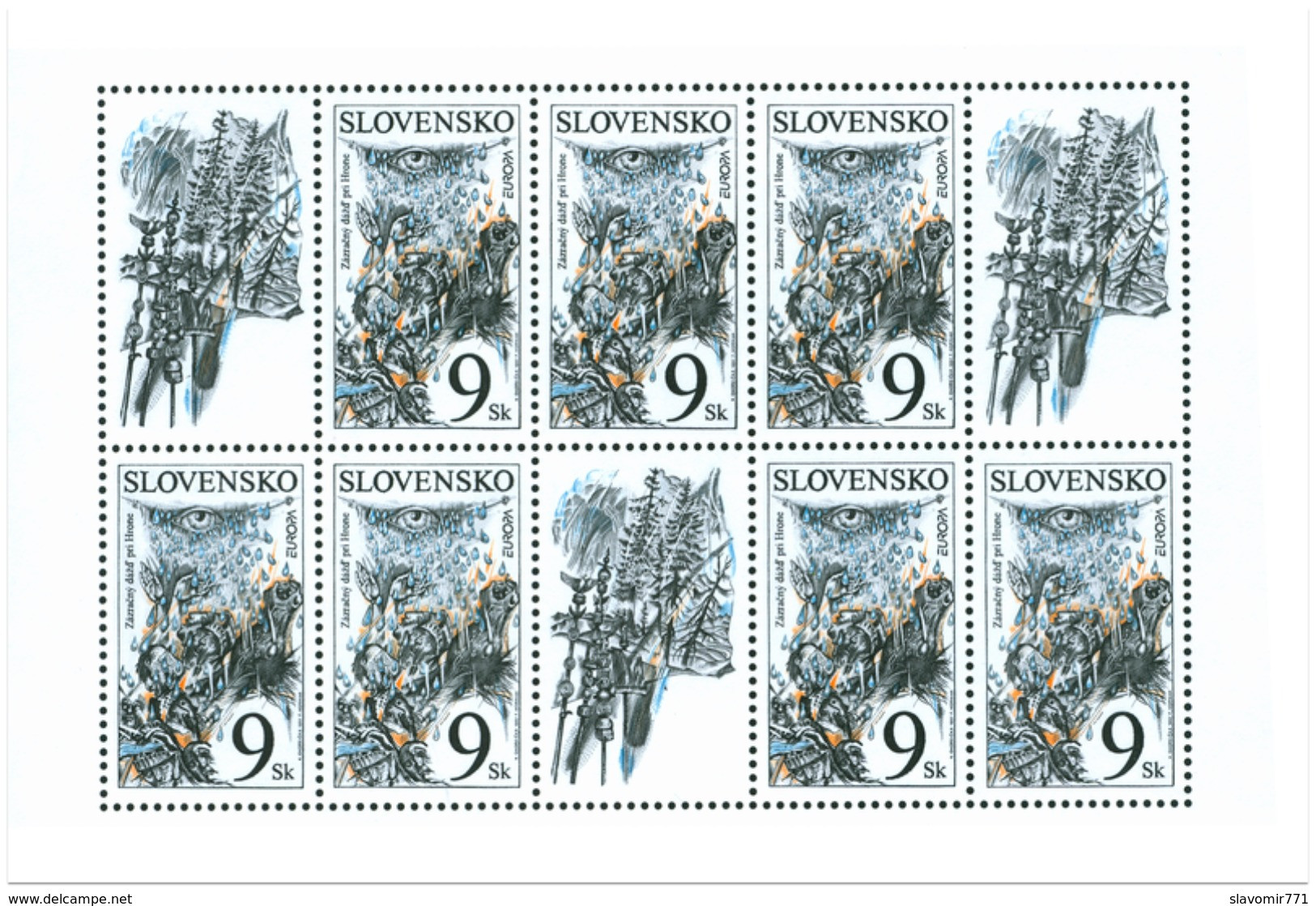 EUROPA - CEPT   ** Mi SK 278  1997 Slovakia ** Miraculous Rain Near Hron ** MNH ** SLOWAKEI ** SLOVAQUIE - Ungebraucht