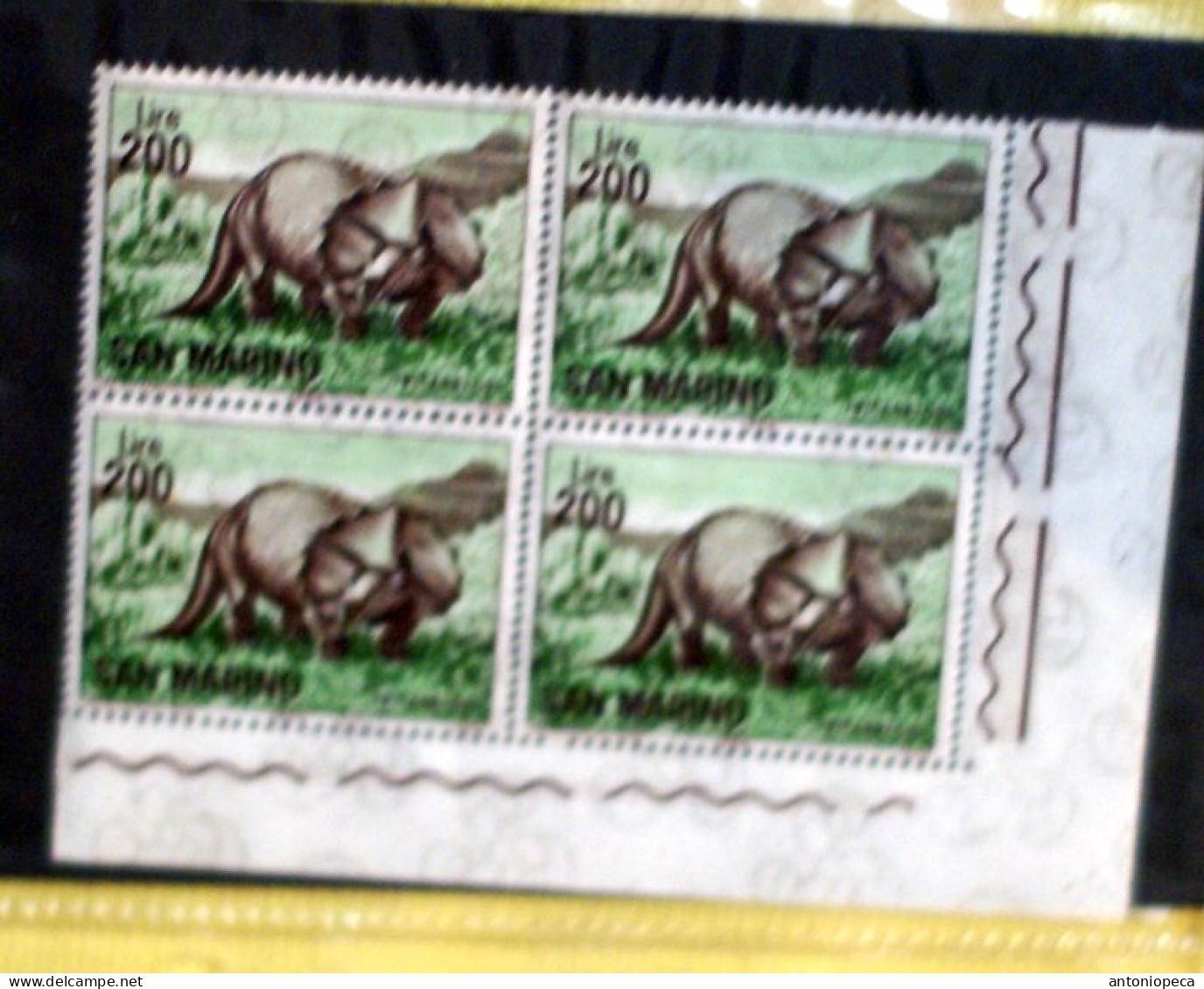 SAN MARINO 1965, ANIMALI PREISTORICI BLOCKS MNH** - Unused Stamps