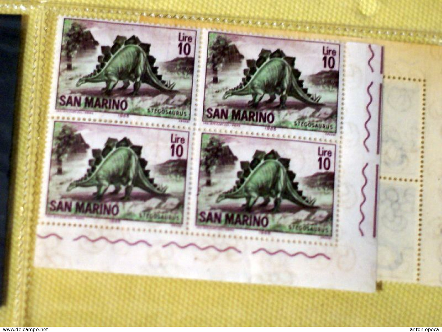 SAN MARINO 1965, ANIMALI PREISTORICI BLOCKS MNH** - Unused Stamps