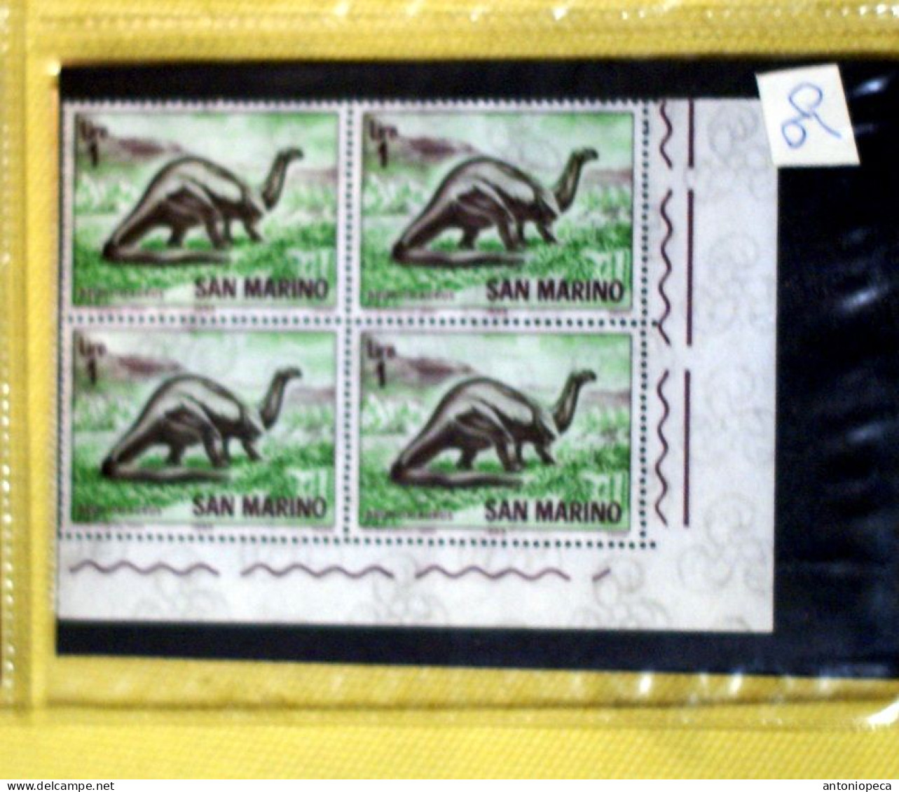 SAN MARINO 1965, ANIMALI PREISTORICI BLOCKS MNH**