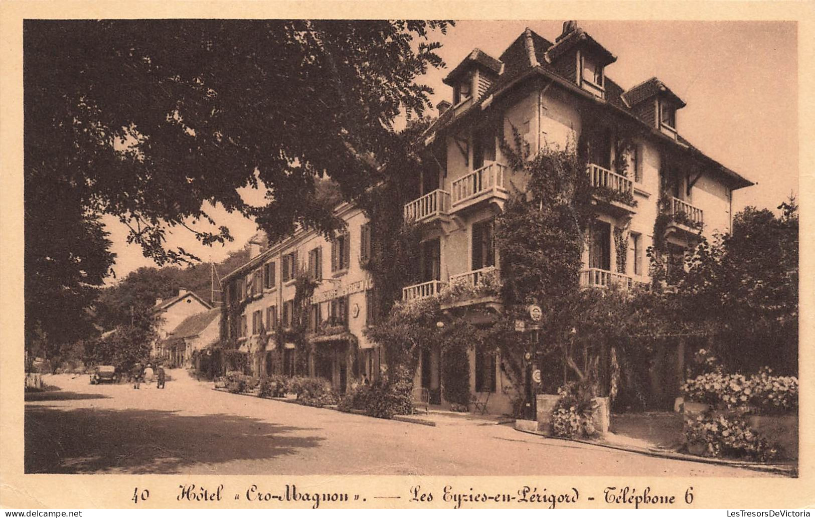 FRANCE - Les Eyzies En Périgord - Hôtel Cro-Magnon - Carte Postale Ancienne - Les Eyzies