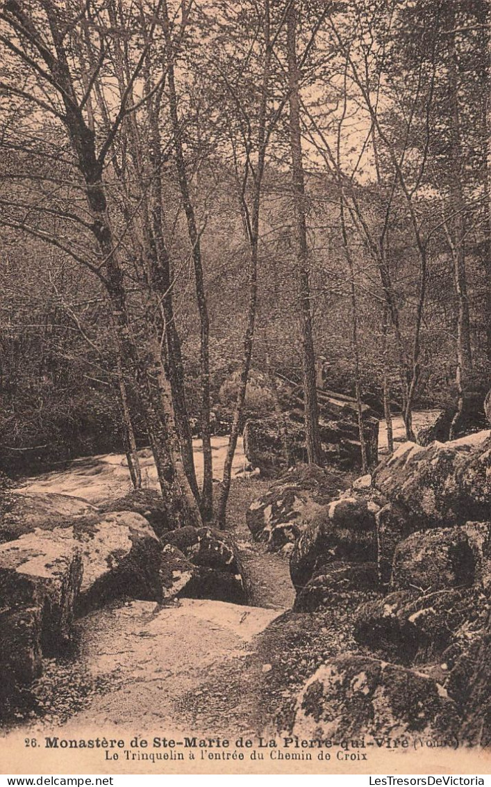 FRANCE -Monastère De St Marie De La Pierre Qui Vire - Le Trinquelin à L'entrée Du Chemin De Croix-Carte Postale Ancienne - Autres & Non Classés