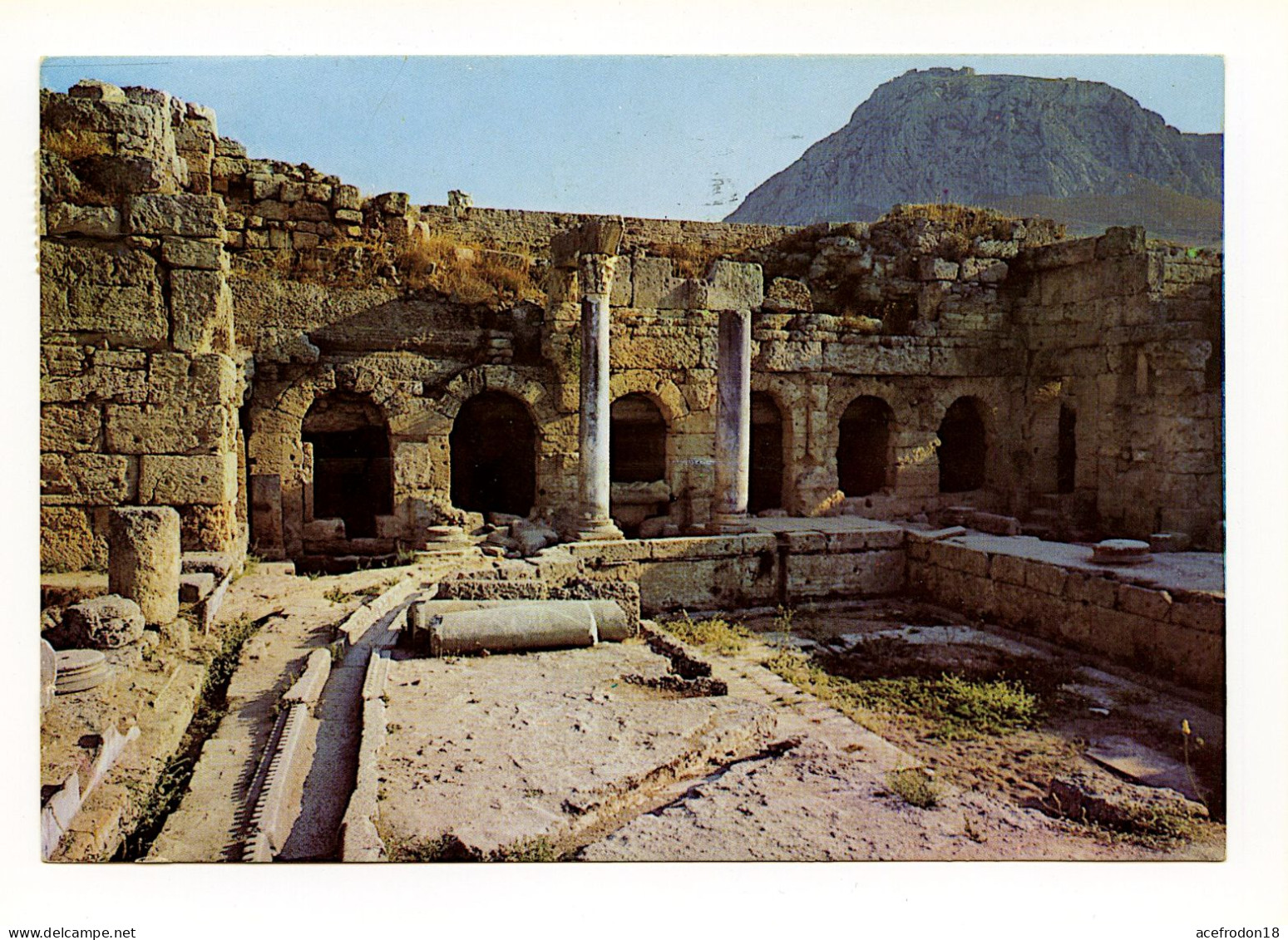 CP Postée De Patras (Grèce) Pour Meudon (92) - Corinthe - Timbre Hellas 1985 - Gebruikt
