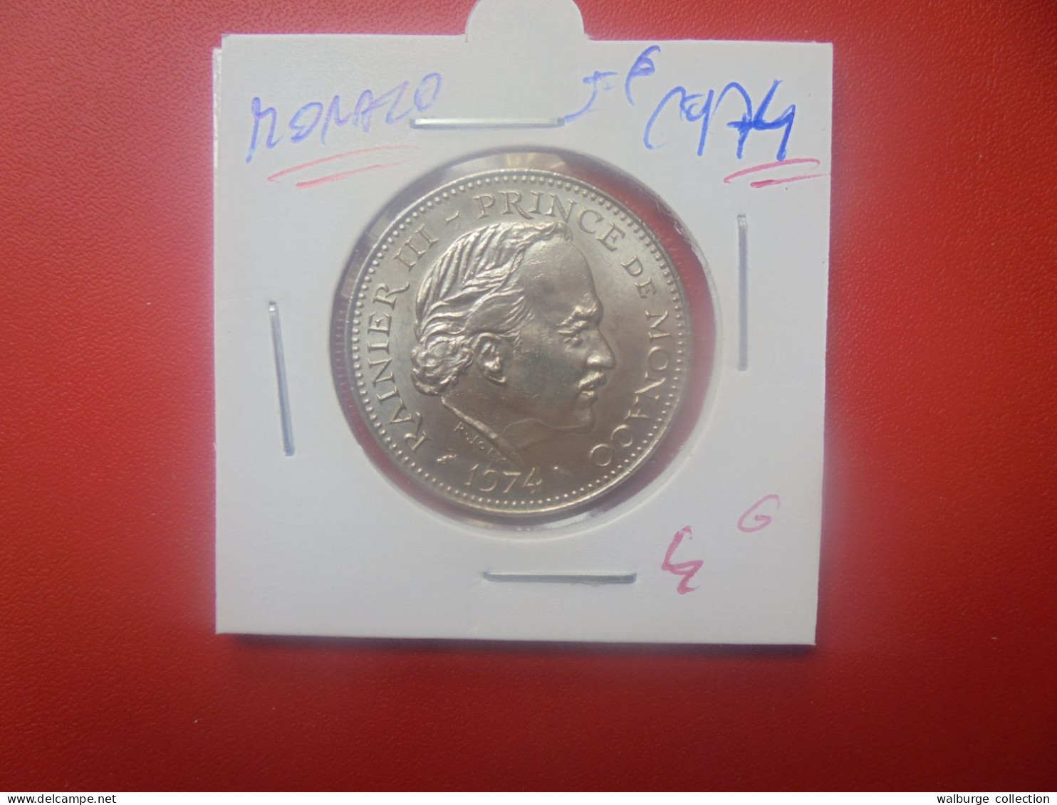 MONACO 5 Francs 1974 (A.10) - 1960-2001 Neue Francs