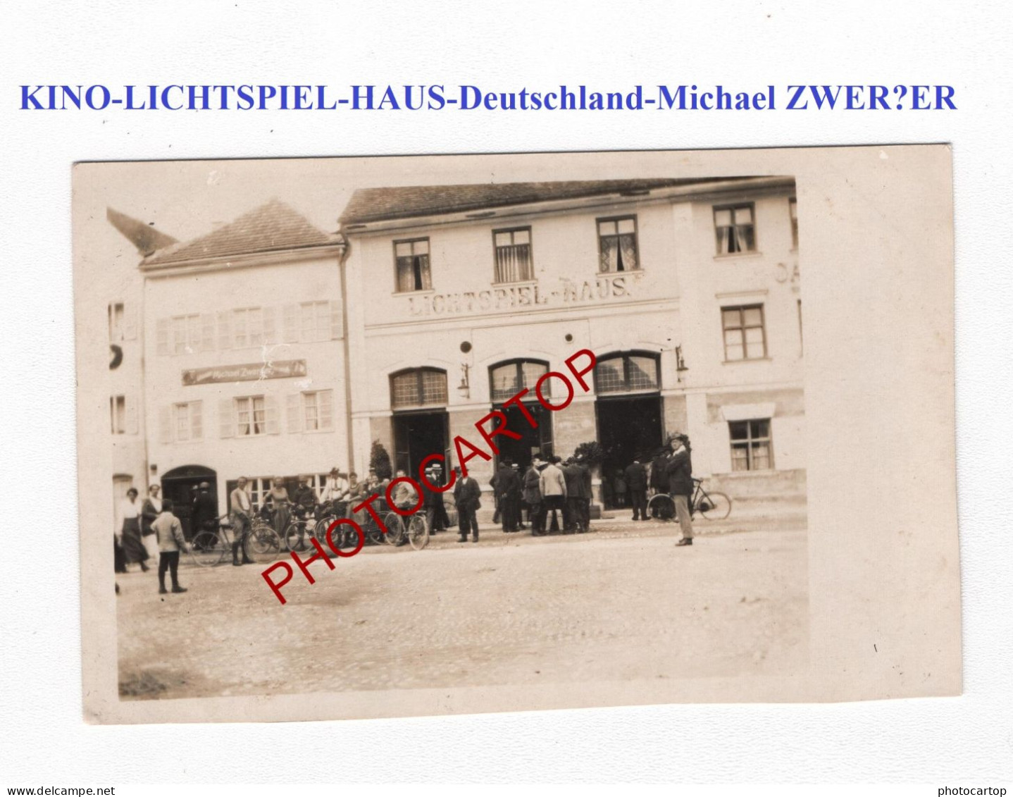 Dt KINO-LICHTSPIEL-HAUS-CINEMA Allemand-Michael ZWER?ER-CARTE PHOTO Allemande NON SITUEE-NICHT SITUIERT- - Te Identificeren