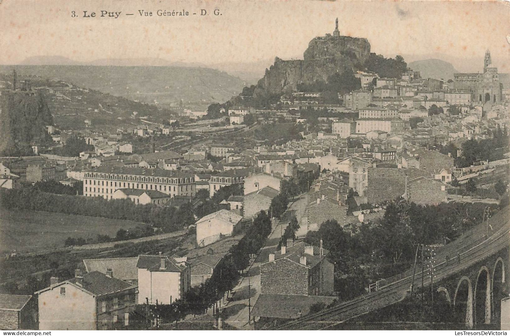 FRANCE - Le Puy - Vue Générale De La Ville - D.G - Carte Postale Ancienne - Le Puy En Velay