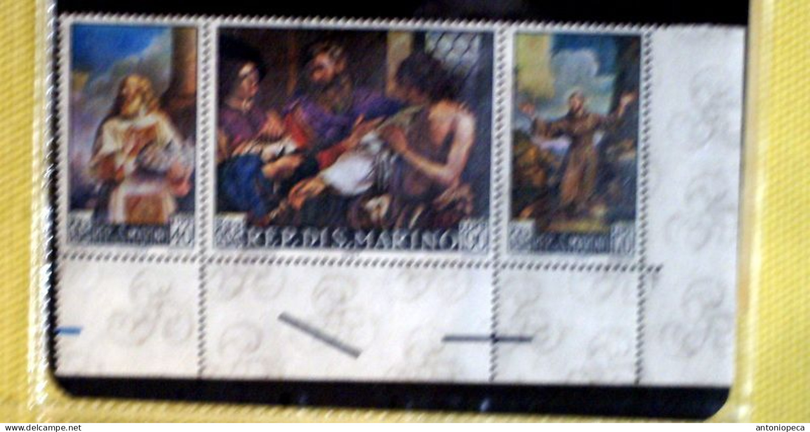 SAN MARINO 1967 PEINTER GUERCINO  BLOCK MNH - Unused Stamps