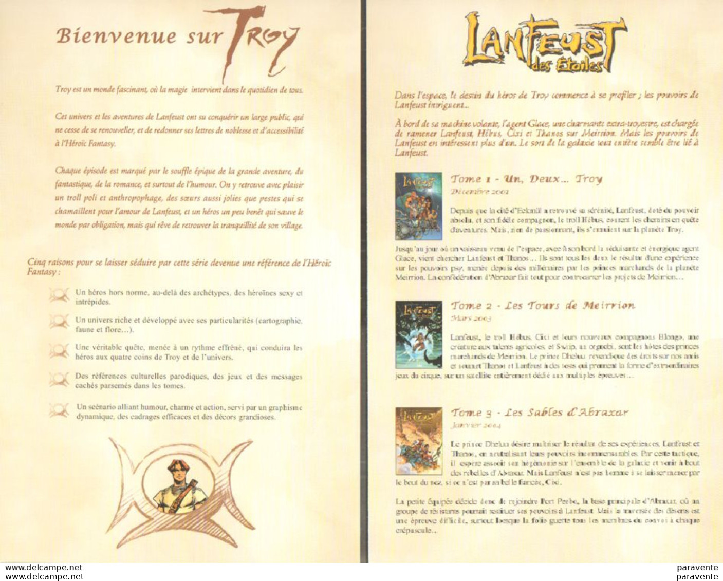 TARQUIN : Dossier Presse LANFEUST 6 - Press Books