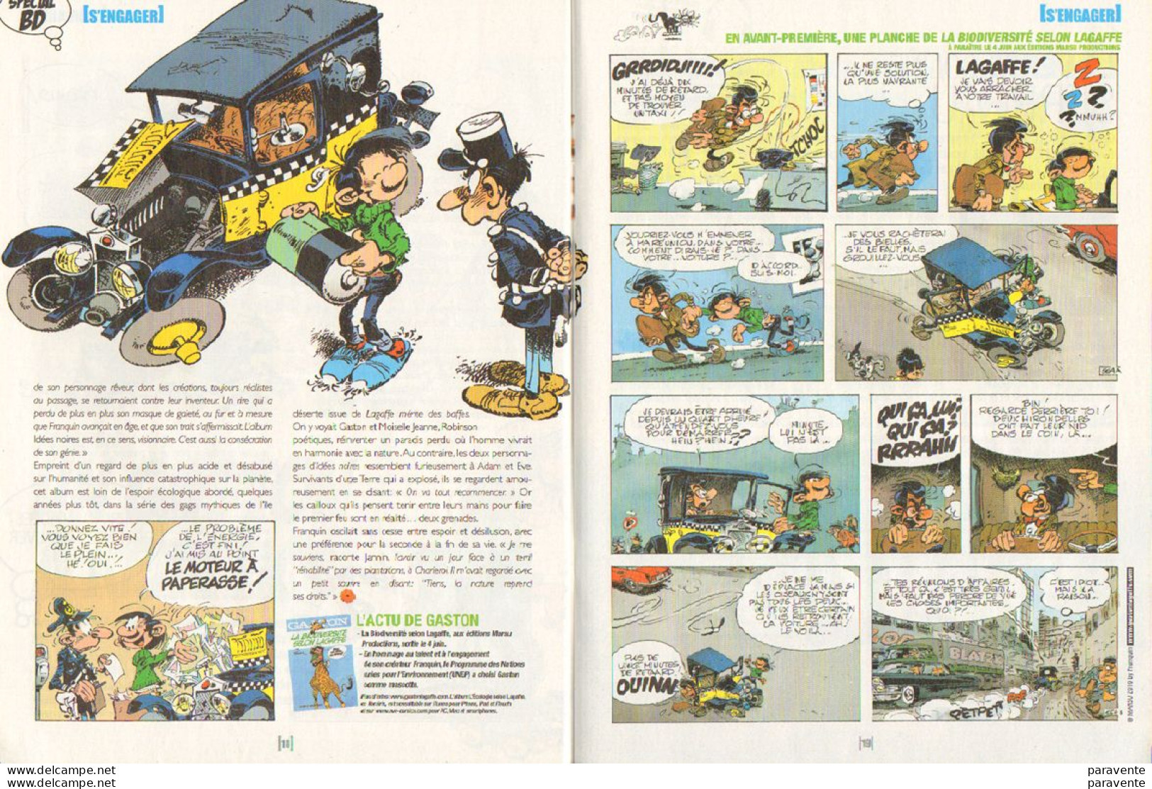 Magazine NEOPLANET 13 Avec GASTON LAGAFFE Et Un Visuel Asterix Et Un Tintin En 2010 - Altri & Non Classificati