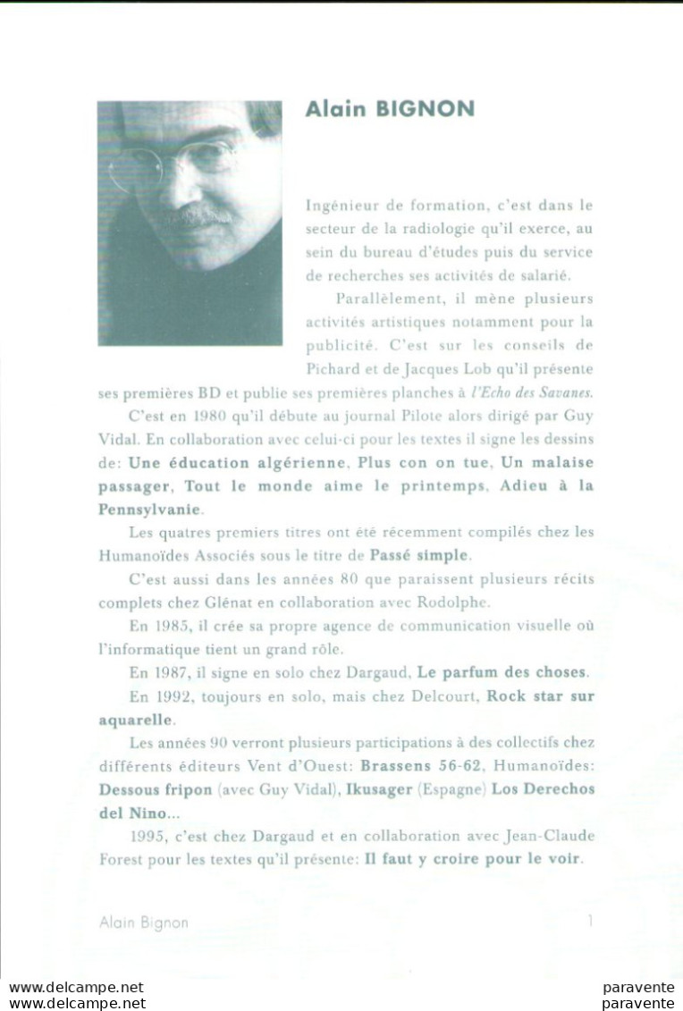 Dossier de presse Collection LONG COURRIER avec CHRISTIN BIGNON FOREST GOETZINGER en 1996