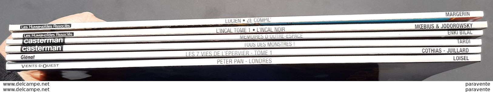 Lot 6 Albums Pour LIBERATION Avec MARGERIN MOEBIUS BILAL TARDI JUILLARD LOISEL - Paquete De Libros