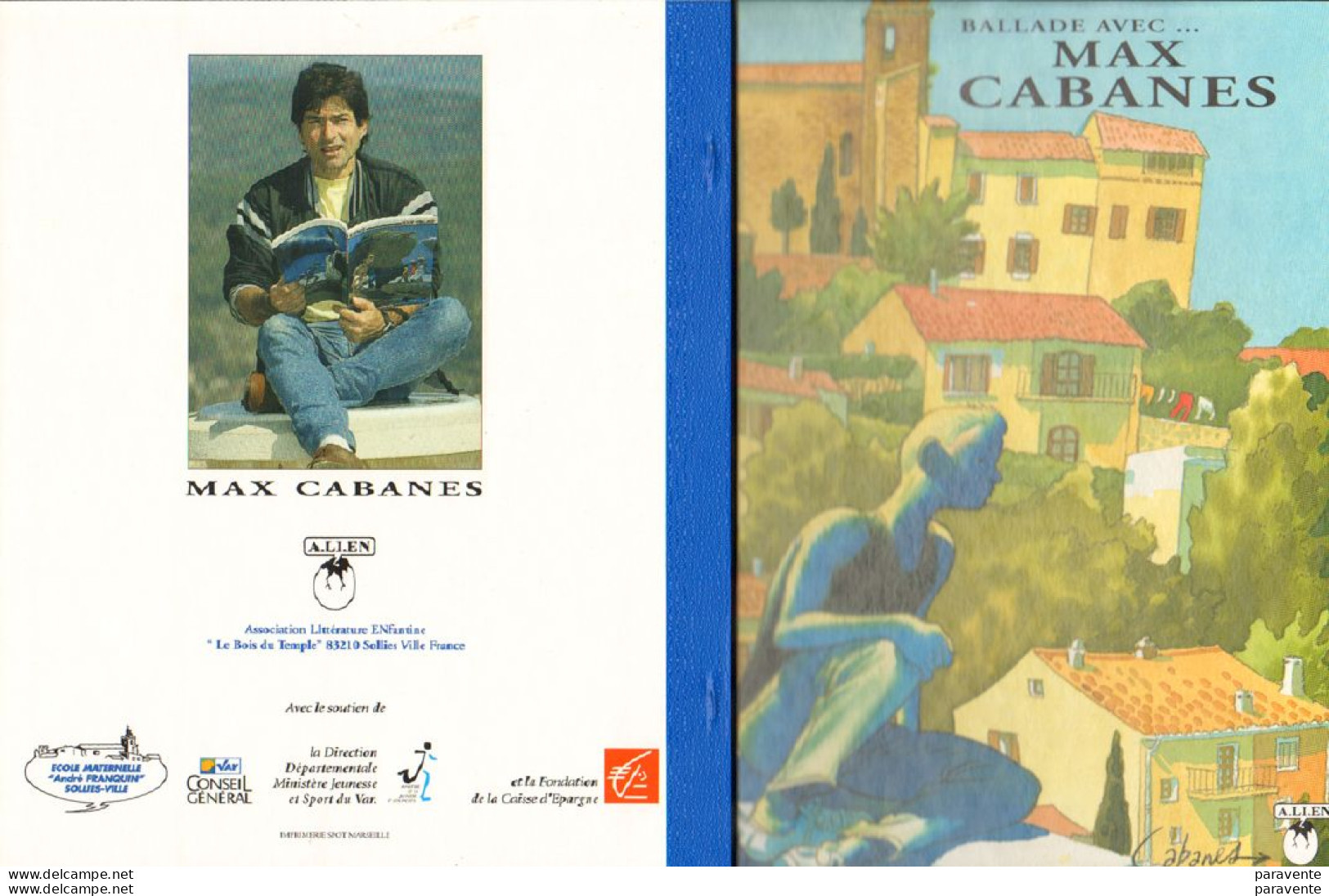 Livre Illustré PROMENADE DE MAX CABANES En 1998 ( 3 Poèmes De Prévert ) - Altri & Non Classificati