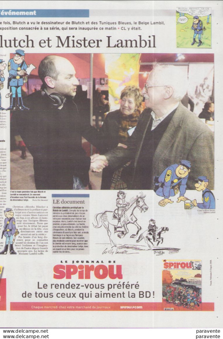 Journal CHARENTE LIBRE BD 2010 Avec Lucile GOMEZ , HERGE , BLUTCH , LAMBIL , ZEP - Other & Unclassified