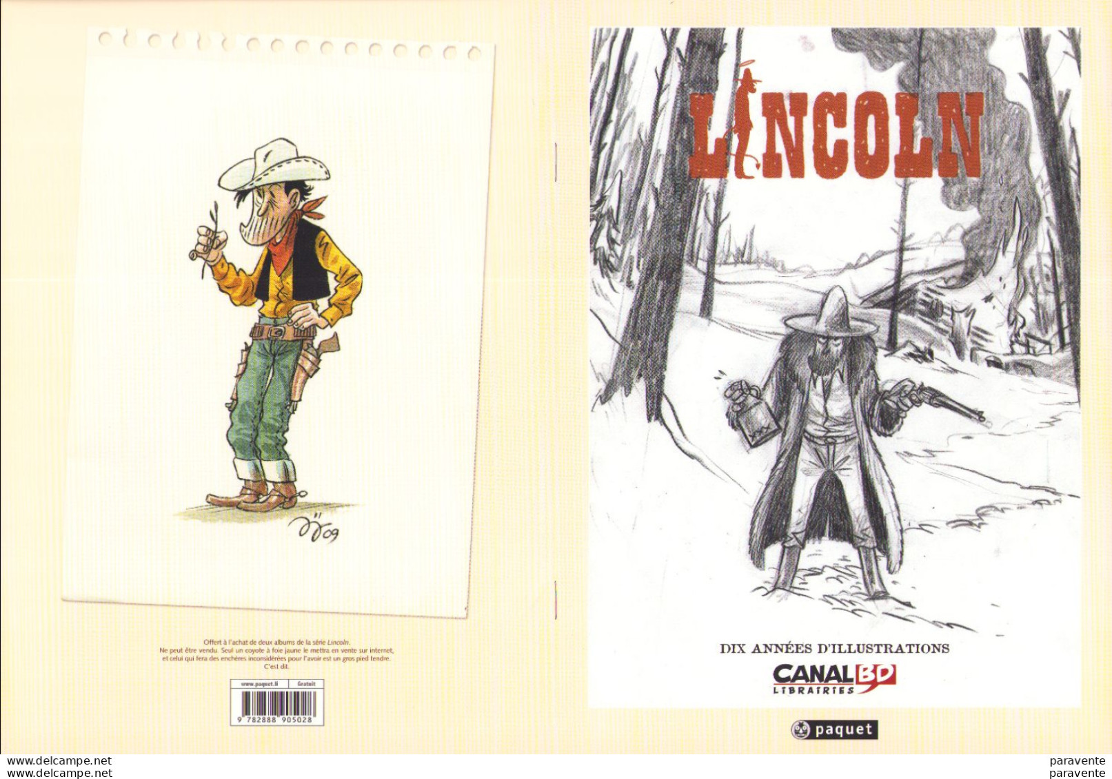 JOUVRAY : Dossier LINCOLN 10 ANS D'ILLUSTRATION Par CanalBD - Archivio Stampa